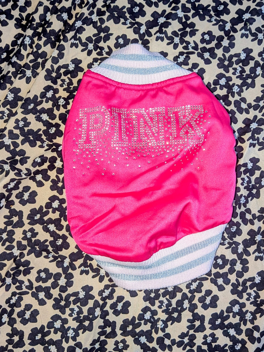 PINK x Elle Legally Blonde Dog Varsity Jacket NWT Rhinestone